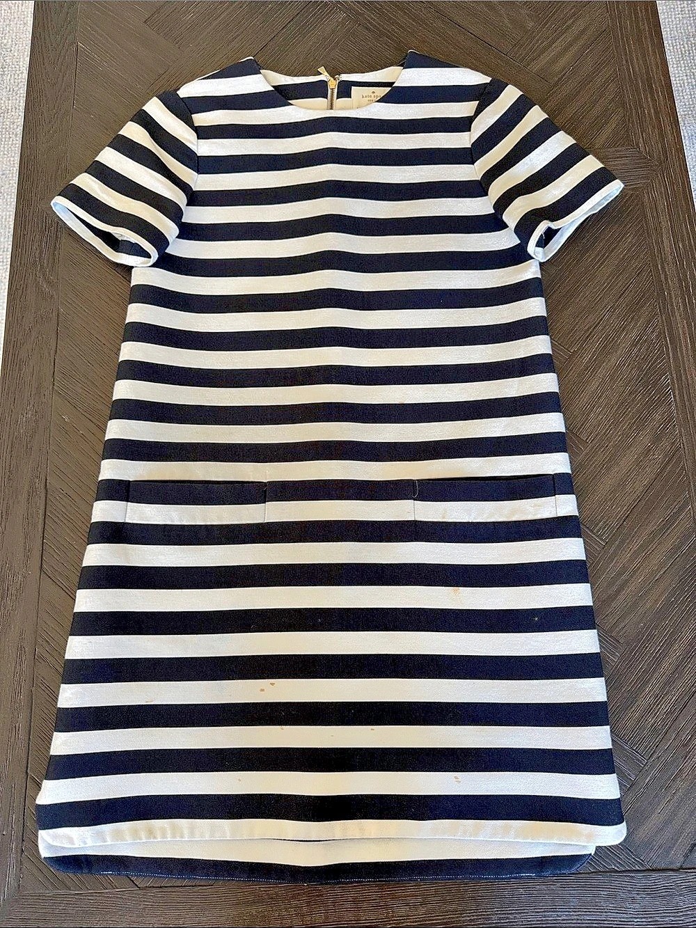 Kate Spade Striped Mini Dress in Black & White Size 2
